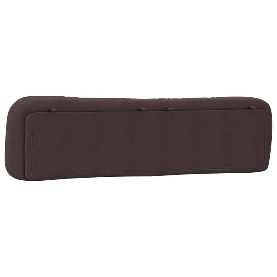 Coussin de tête de lit Hvar marron foncé 200 cm tissu - 7
