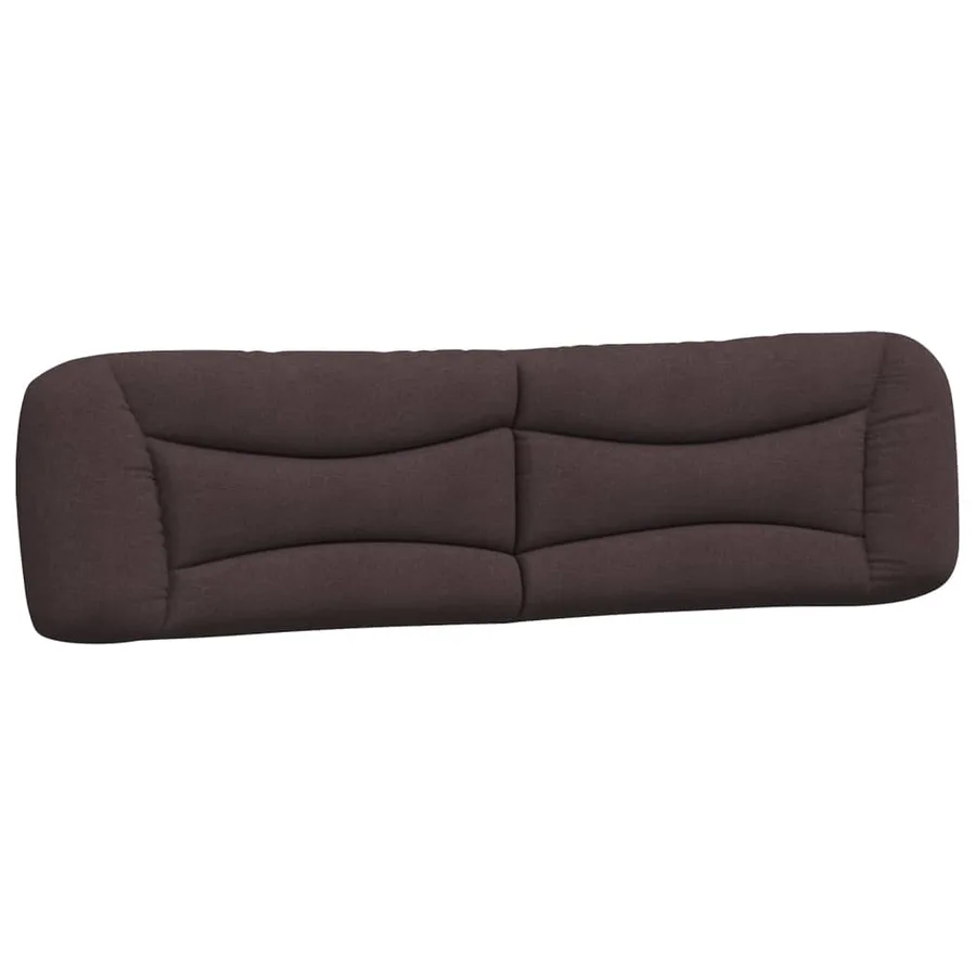 Cadre de lit avec LED sans matelas Hvar marron foncé 200x200cm tissu - 10