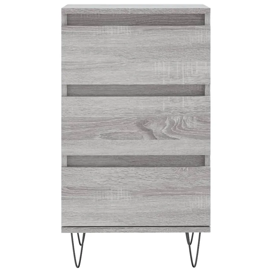 Buffet sonoma gris 40x35x70 cm bois d'ingénierie - 5