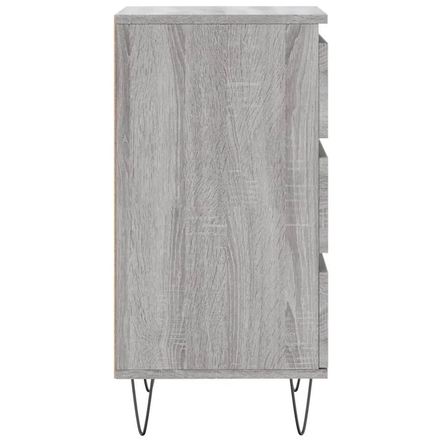 Buffet sonoma gris 40x35x70 cm bois d'ingénierie - 7