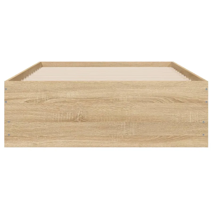 Cadre de lit avec tiroirs sans matelas chêne sonoma 90x190 cm - 6