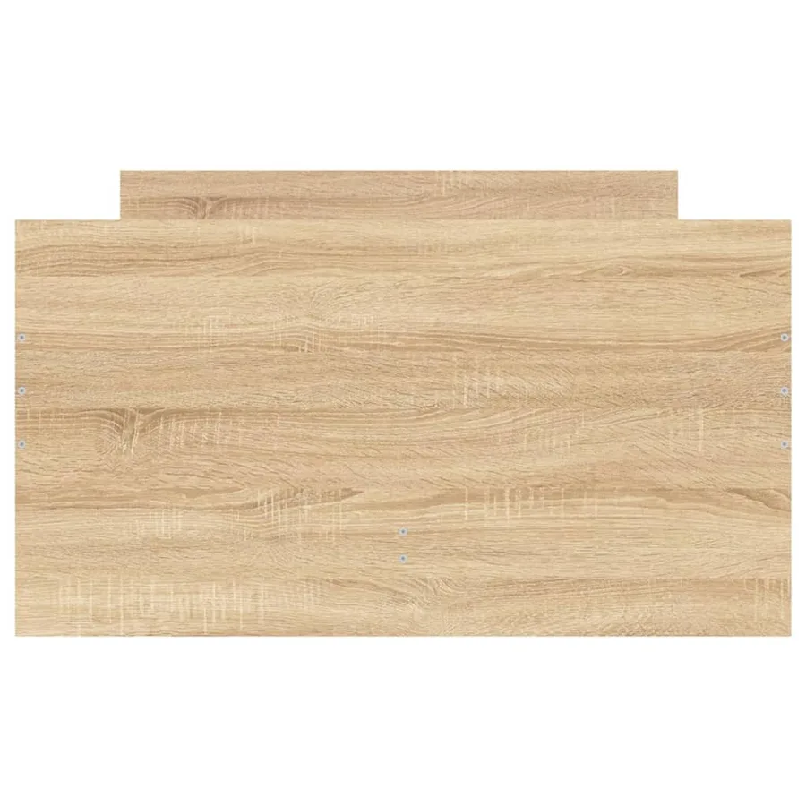 Cadre de lit sans matelas chêne sonoma 75x190 cm - 7