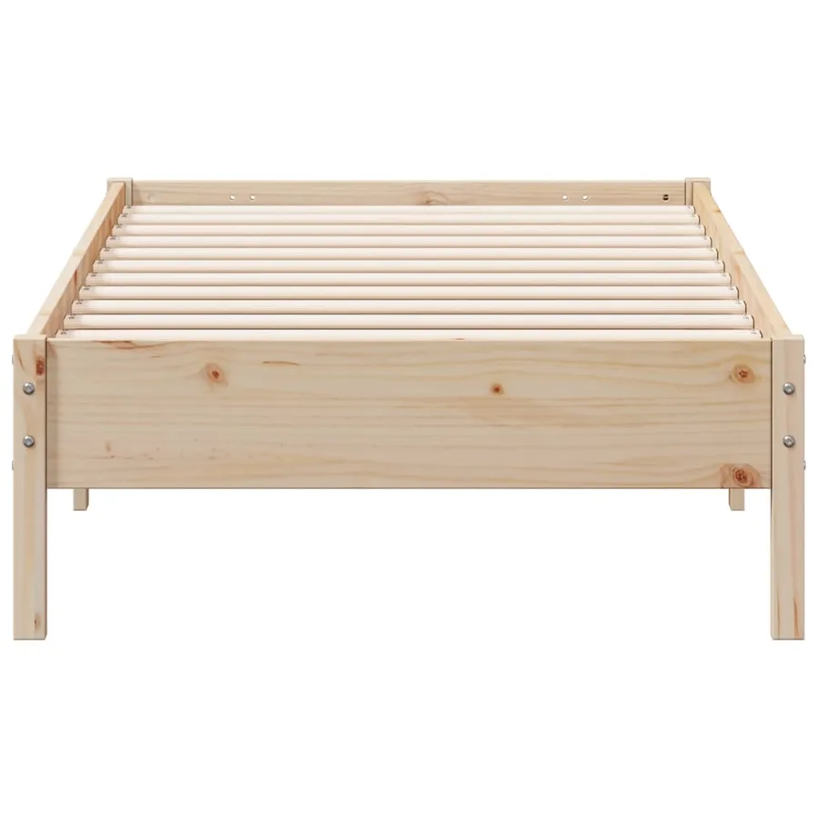 Cadre de lit sans matelas 90x200 cm bois de pin massif - 4