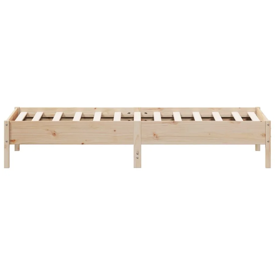 Cadre de lit sans matelas 90x200 cm bois de pin massif - 5