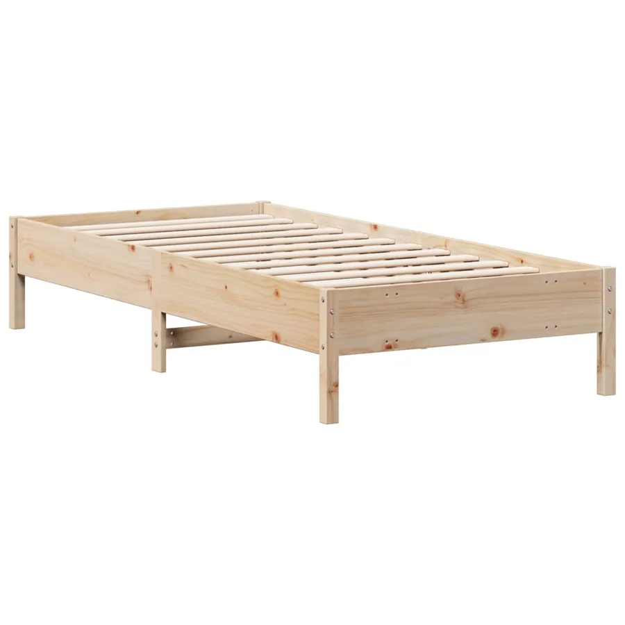 Cadre de lit sans matelas 90x200 cm bois de pin massif - 6