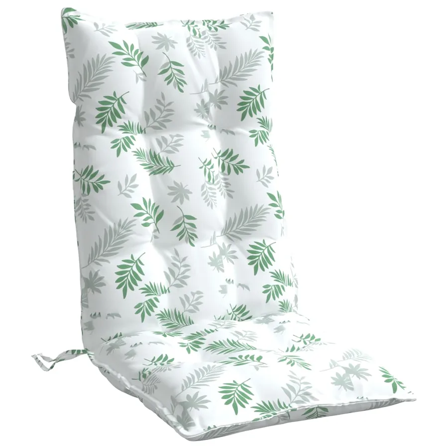 Coussins de chaise à dossier haut lot de 6 modèle de feuille - 5