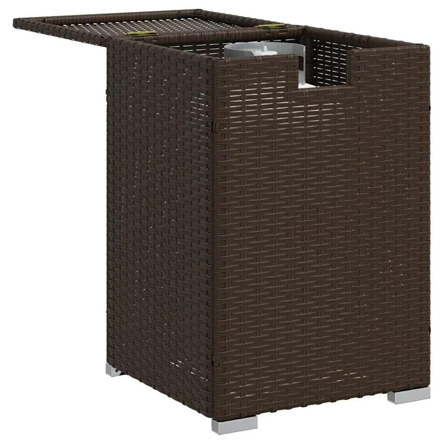 Table de couverture de bouteille de propane marron 40x40x60 cm - 4
