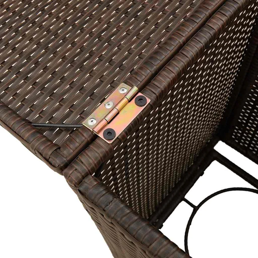 Table de couverture de bouteille de propane marron 40x40x60 cm - 9