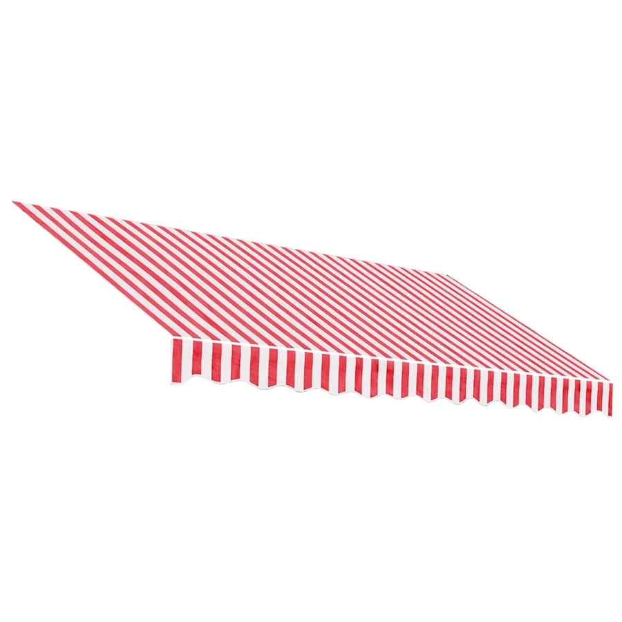 Tissu de remplacement pour auvent rouge et blanc 3x2,5 m polyester - 2