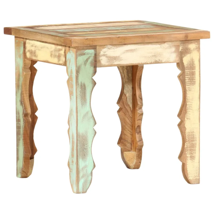 Table basse 40x40x40 cm Bois de récupération solide - 8
