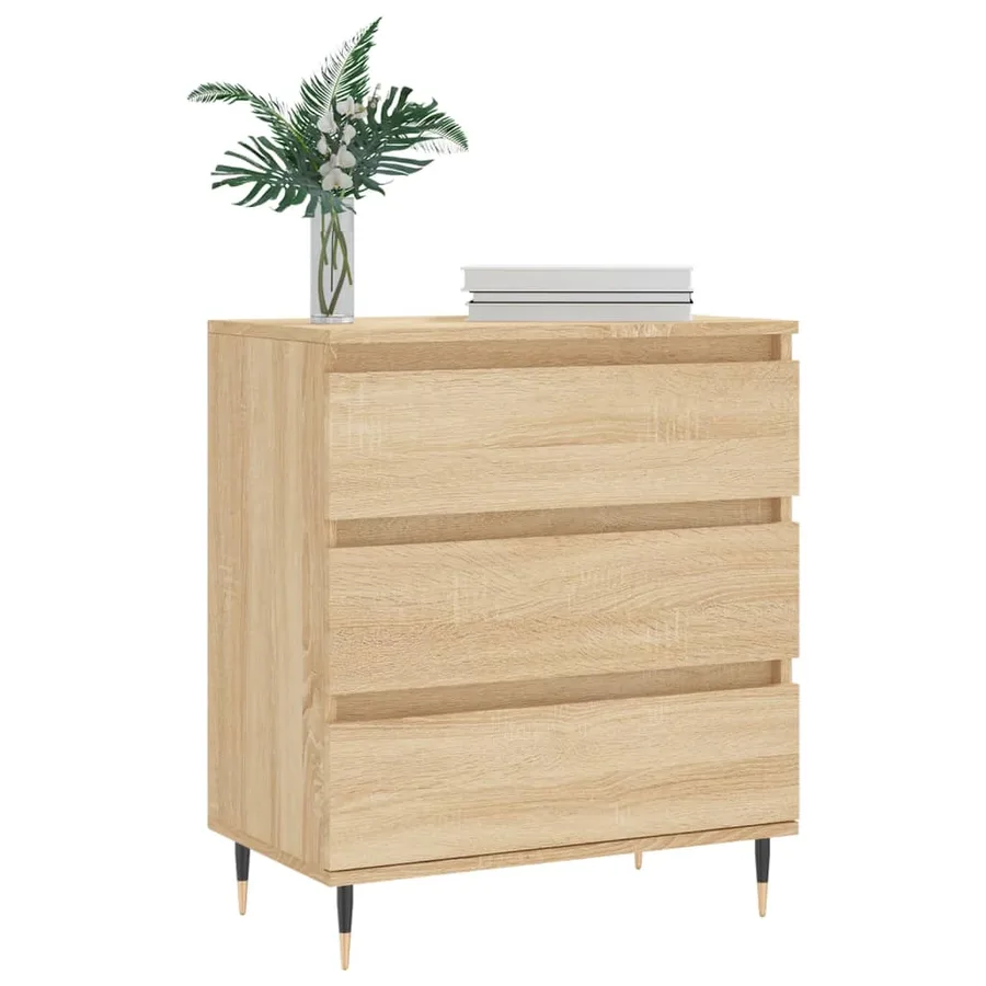 Buffet Chêne sonoma 60x35x70 cm Bois d'ingénierie - 3
