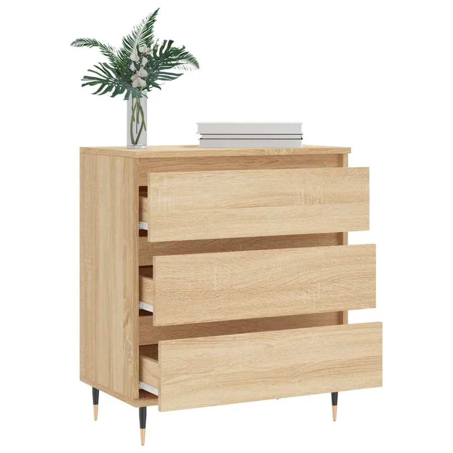 Buffet Chêne sonoma 60x35x70 cm Bois d'ingénierie - 4