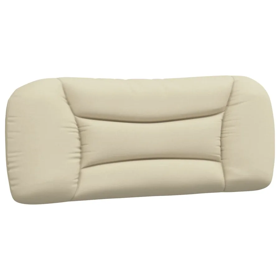 Lit avec matelas Hvar crème 100x200 cm tissu - 5