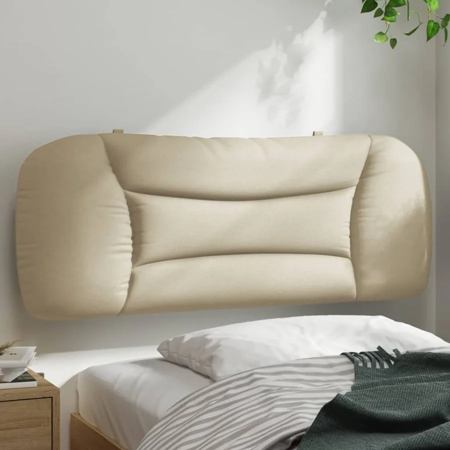 Coussin de tête de lit Hvar crème 100 cm tissu