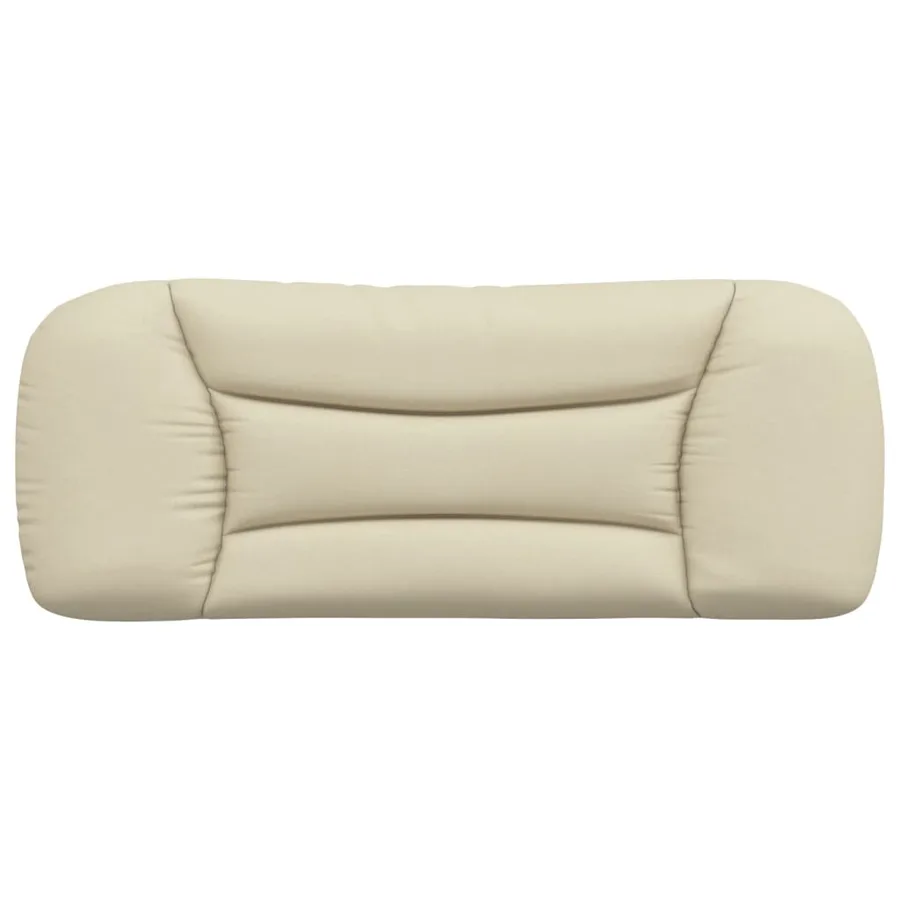 Coussin de tête de lit Hvar crème 100 cm tissu - 5