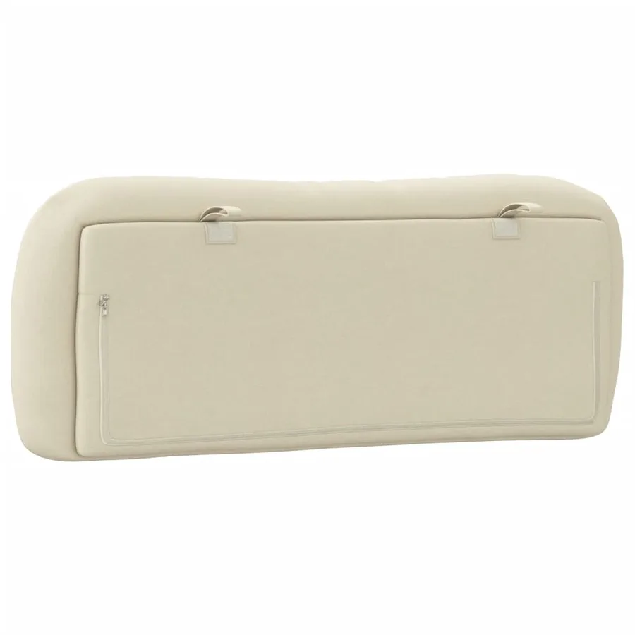 Coussin de tête de lit Hvar crème 100 cm tissu - 7