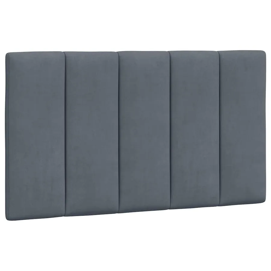 Cadre de lit sans matelas Hanko gris foncé 90x190 cm velours - 8