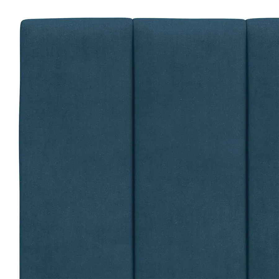Coussin de tête de lit Hanko bleu 140 cm velours - 8