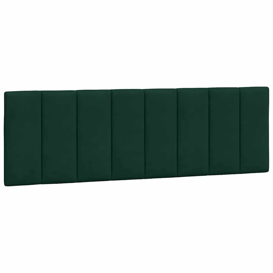 Coussin de tête de lit Hanko vert foncé 160 cm velours - 2