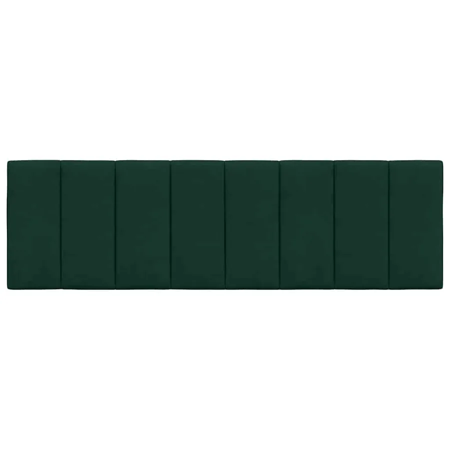 Coussin de tête de lit Hanko vert foncé 160 cm velours - 5