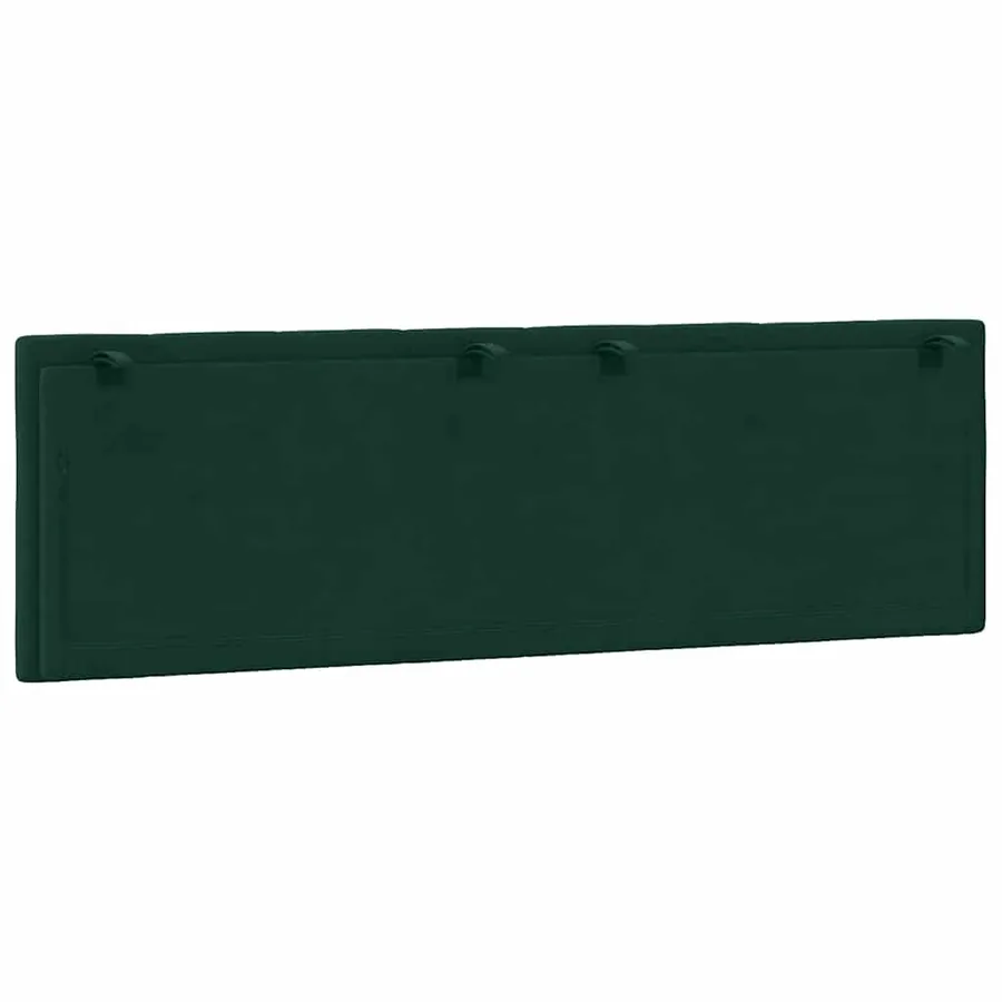Coussin de tête de lit Hanko vert foncé 160 cm velours - 7
