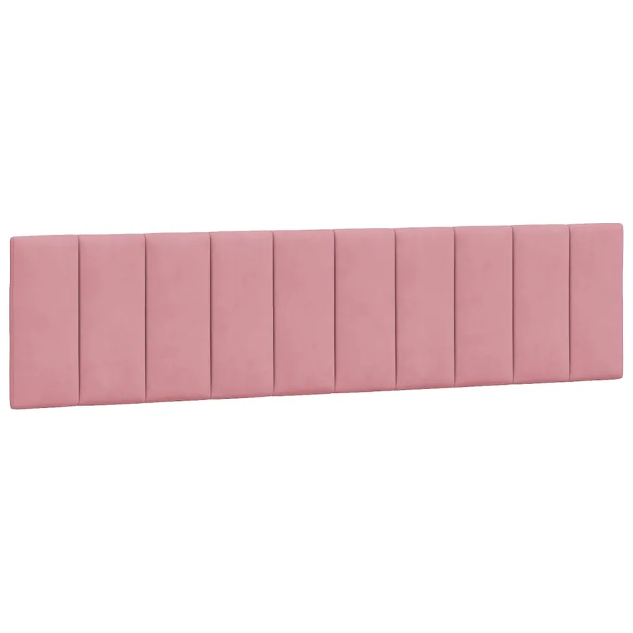Cadre de lit avec LED sans matelas Hanko rose 200x200 cm velours - 10