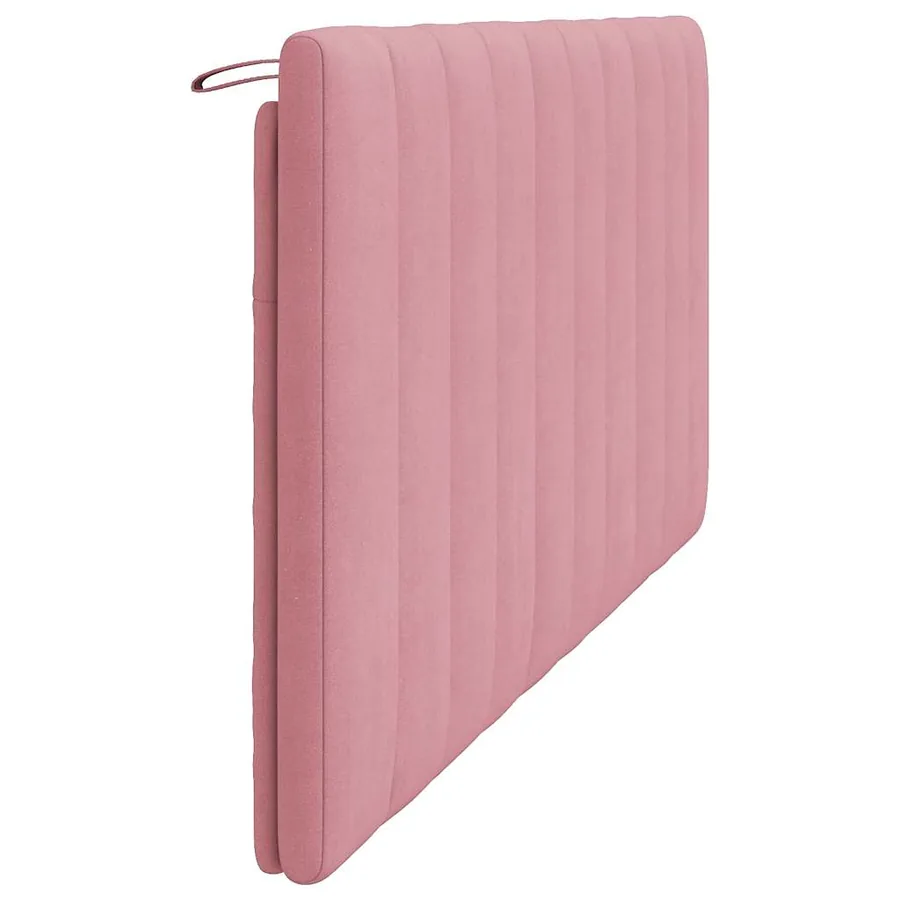 Coussin de tête de lit Hanko rose 180 cm velours - 6