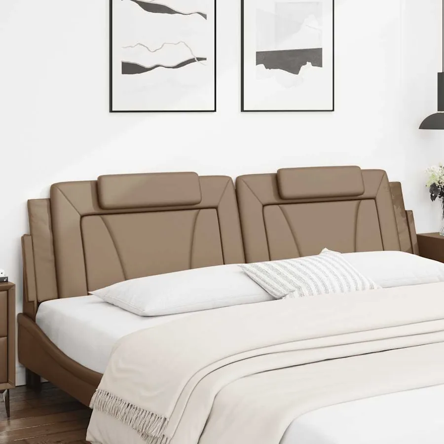 Coussin de tête de lit Viana cappuccino 200 cm similicuir - 3