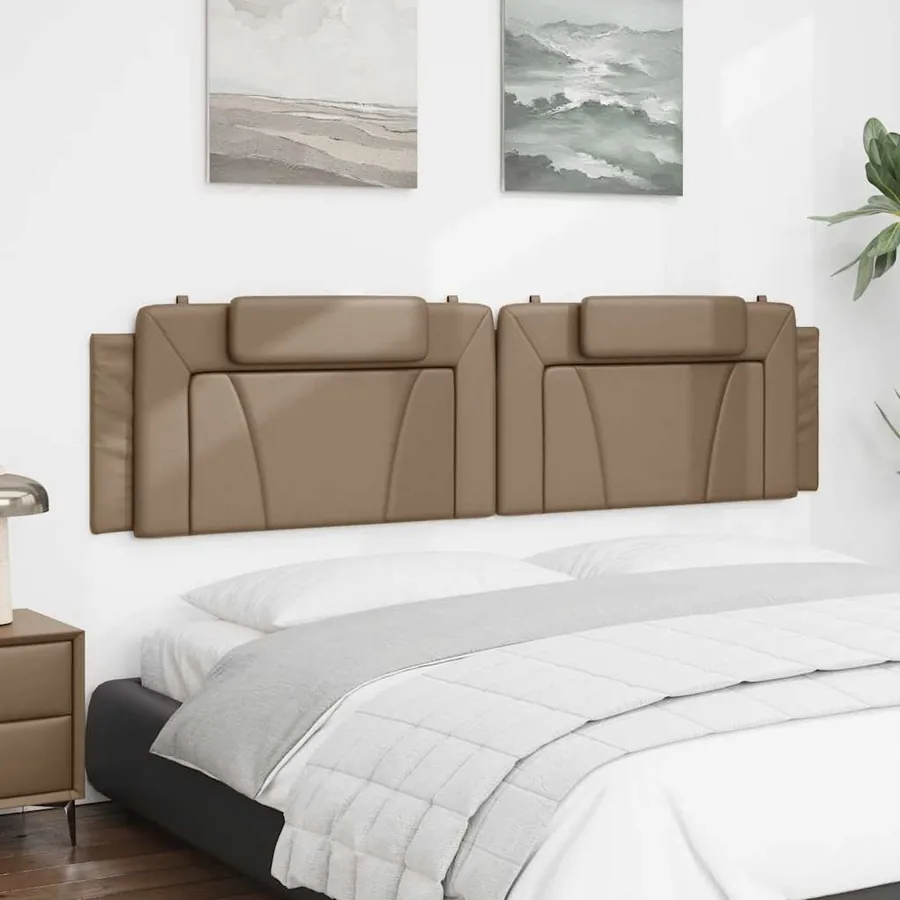 Coussin de tête de lit Viana cappuccino 200 cm similicuir - 4