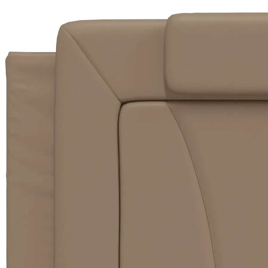 Lit Viana avec matelas cappuccino 200x200 cm similicuir - 7