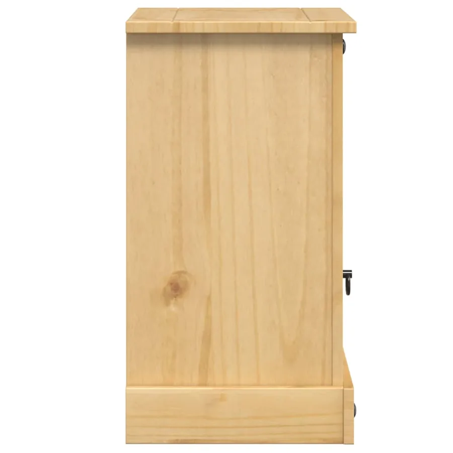 Table de chevet Corona 45x35x64 cm bois de pin massif - 5