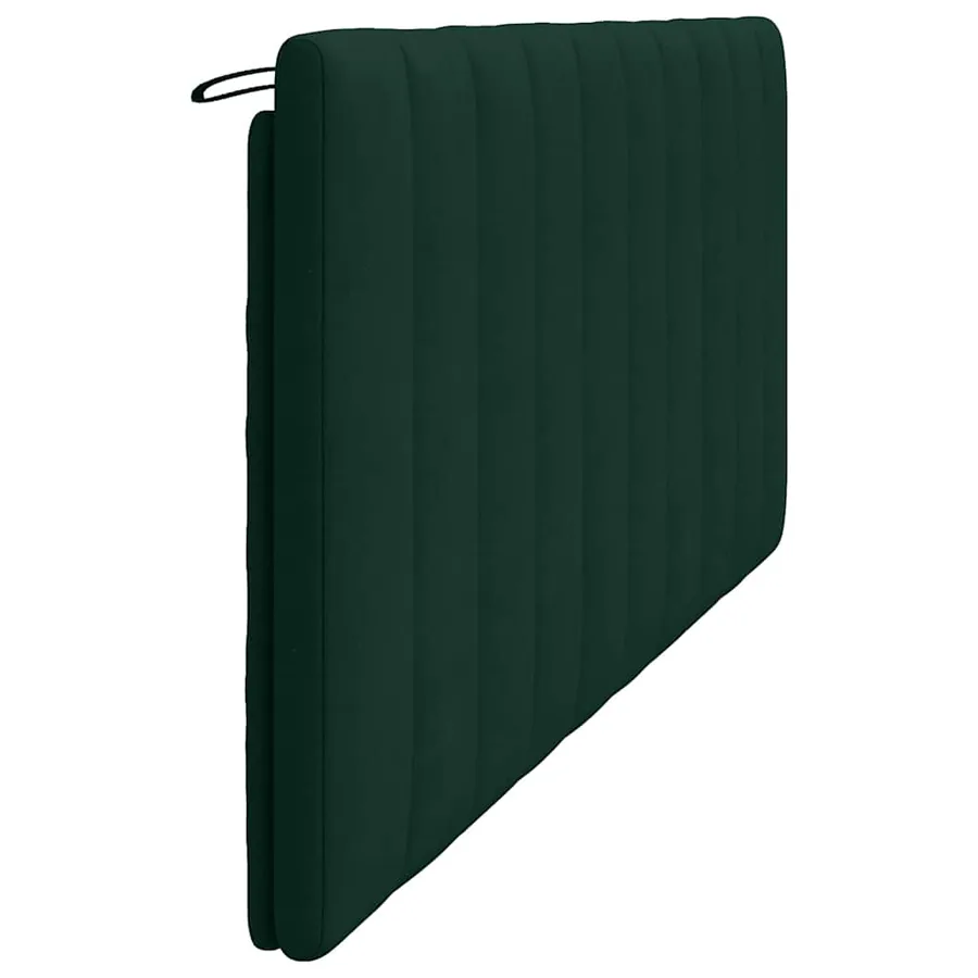 Coussin de tête de lit Hanko vert foncé 200 cm velours - 6