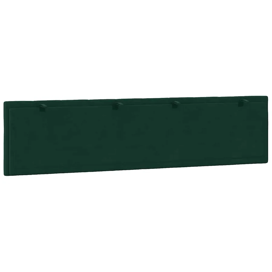 Coussin de tête de lit Hanko vert foncé 200 cm velours - 7