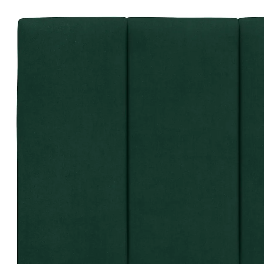 Coussin de tête de lit Hanko vert foncé 200 cm velours - 8