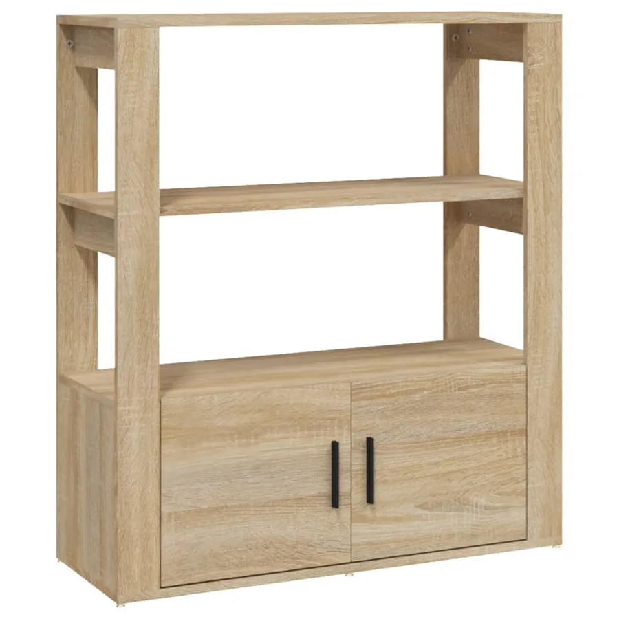 Buffet Chêne sonoma 80x30x90 cm Bois d'ingénierie - 2