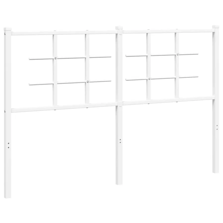 Tête de lit de remplacement métal blanc 135 cm - 2
