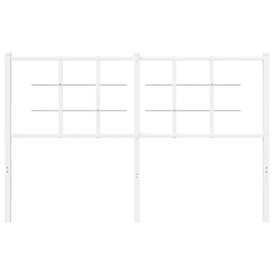 Tête de lit de remplacement métal blanc 135 cm - 3