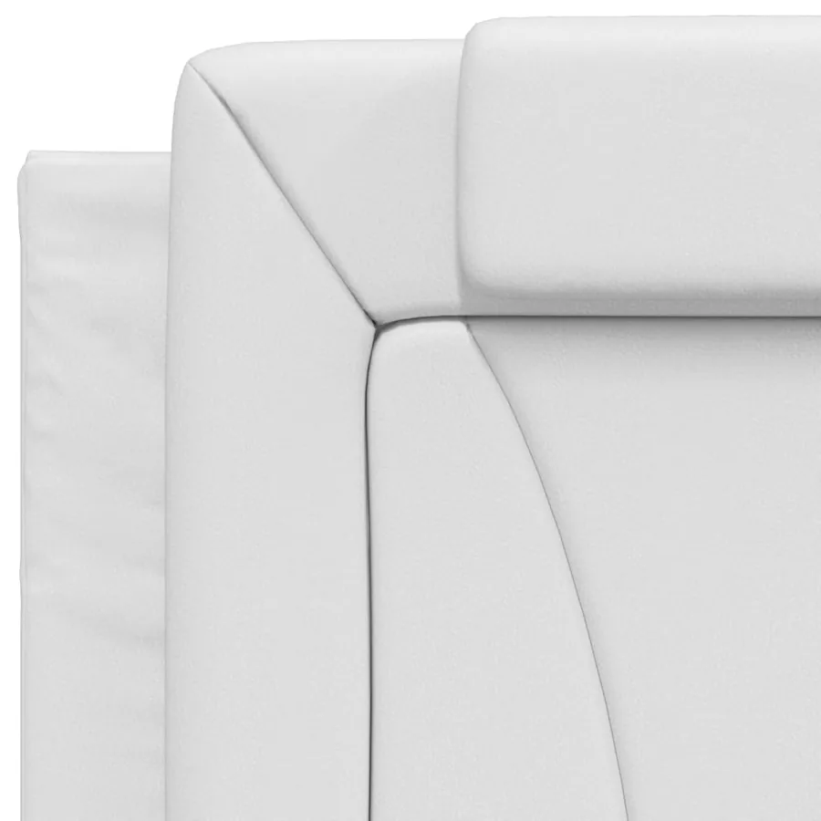Cadre de lit Viana avec LED sans matelas blanc 90x190 cm - 11