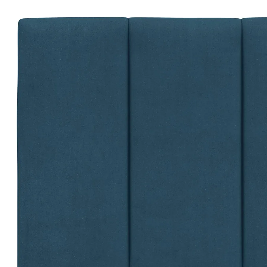 Lit avec matelas Hanko bleu 160x200 cm velours - 6