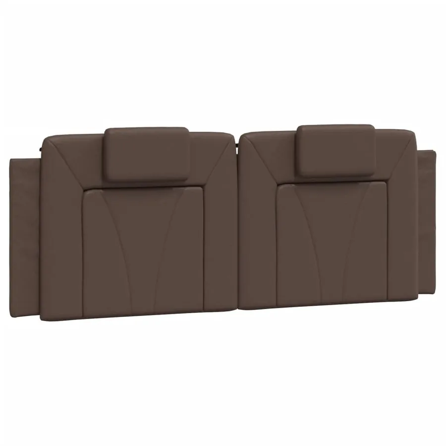 Lit Viana avec matelas marron 120x200 cm similicuir - 5