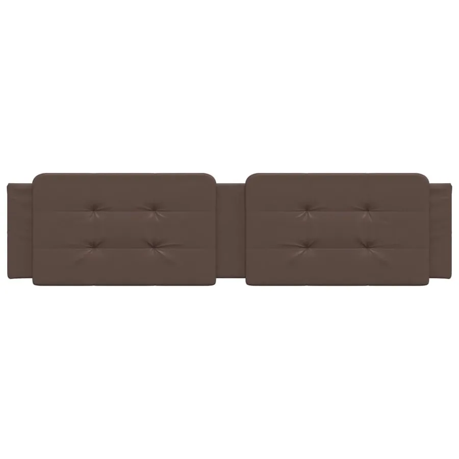 Coussin de tête de lit Zadar marron 200 cm similicuir - 4