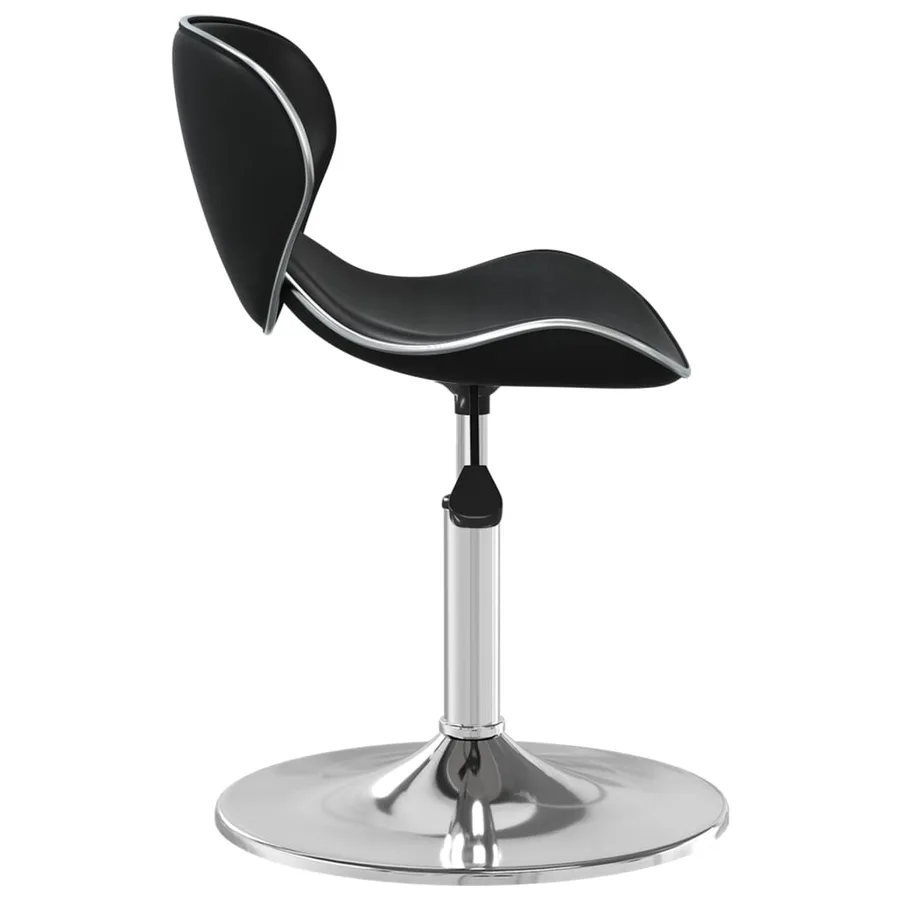Chaise de salle à manger Noir Similicuir - 3