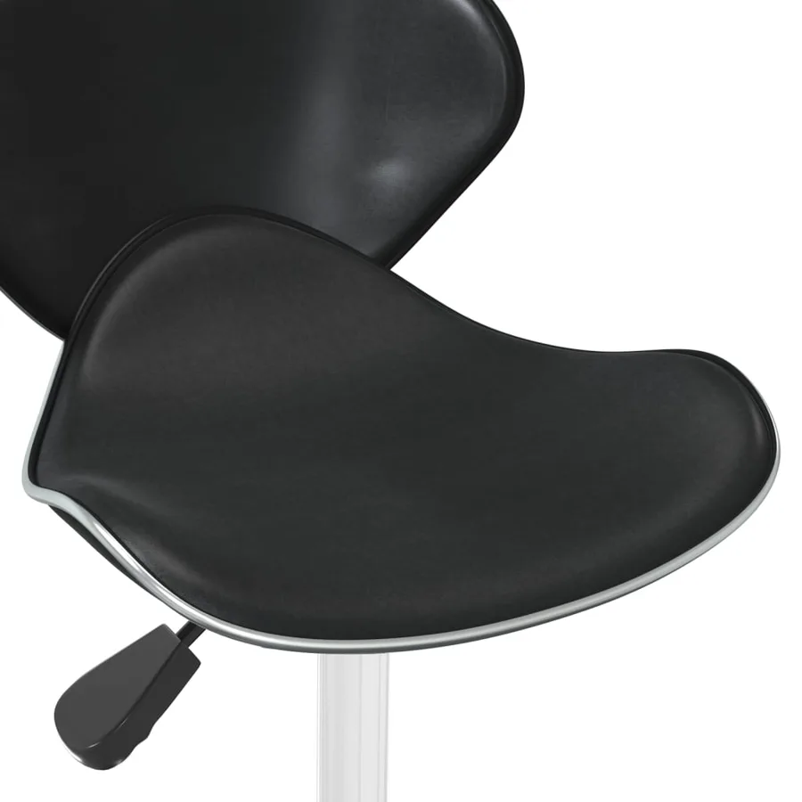 Chaise de salle à manger Noir Similicuir - 6