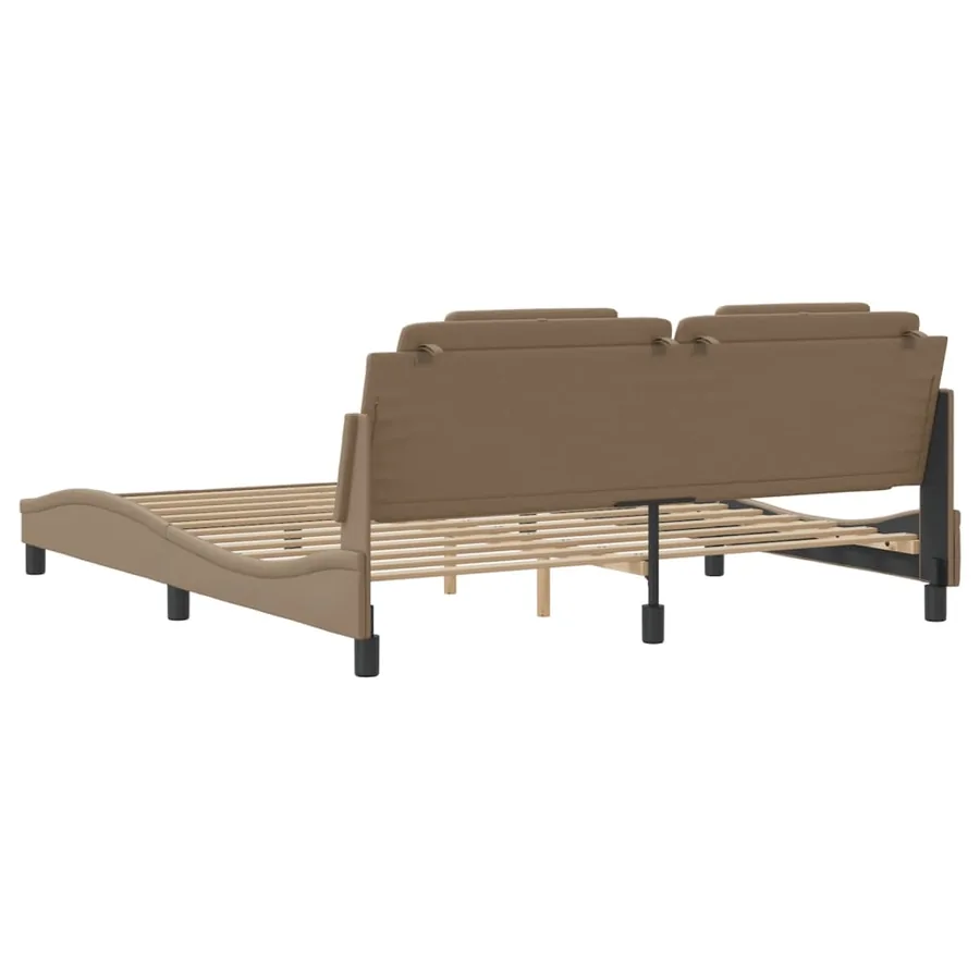 Cadre de lit Viana avec LED sans matelas cappuccino 180x200 cm - 10
