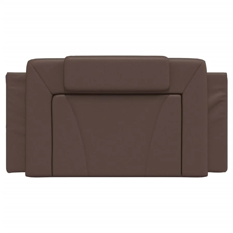 Coussin de tête de lit Viana marron 100 cm similicuir - 5