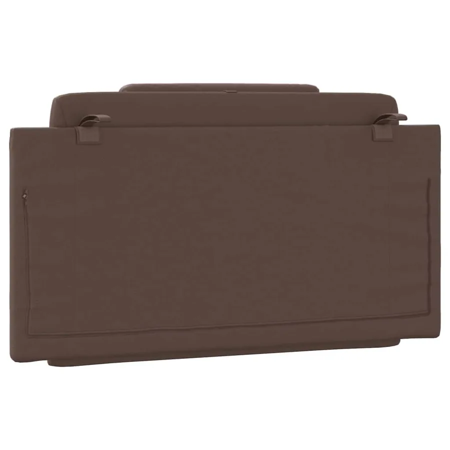 Coussin de tête de lit Viana marron 100 cm similicuir - 7