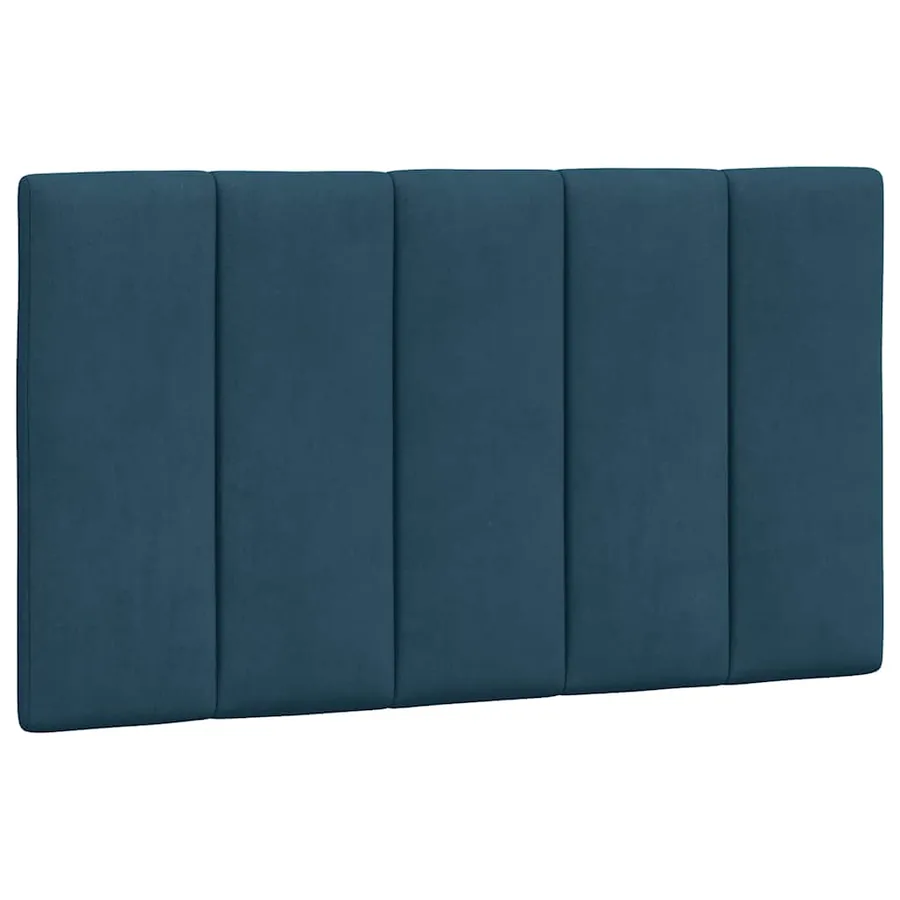 Cadre de lit sans matelas Hanko bleu 90x200 cm velours - 6