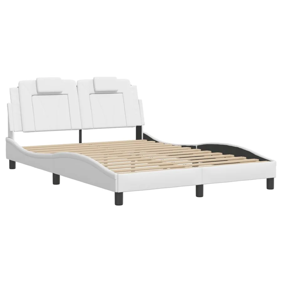 Cadre de lit Viana avec LED sans matelas blanc 120x200 cm - 3