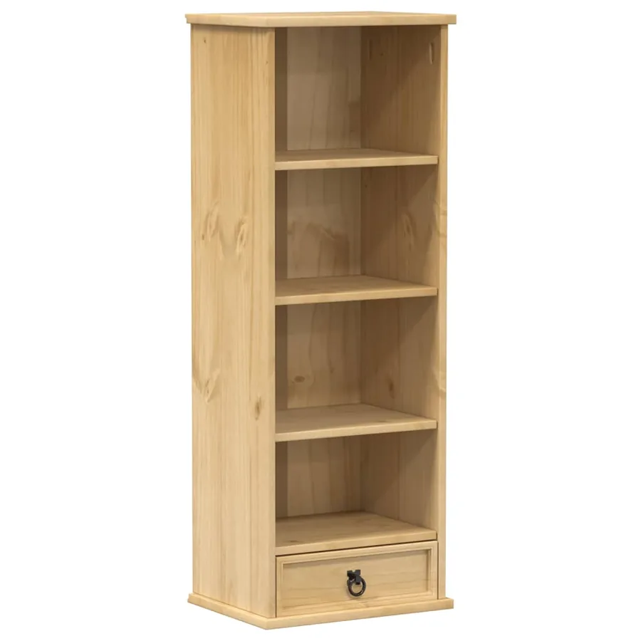 Armoire à CD Corona 40x30x110 cm bois de pin massif - 2