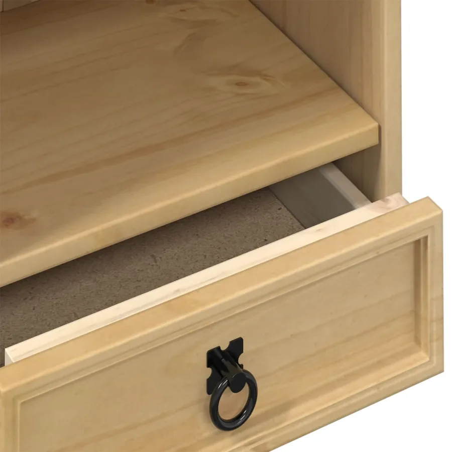 Armoire à CD Corona 40x30x110 cm bois de pin massif - 7